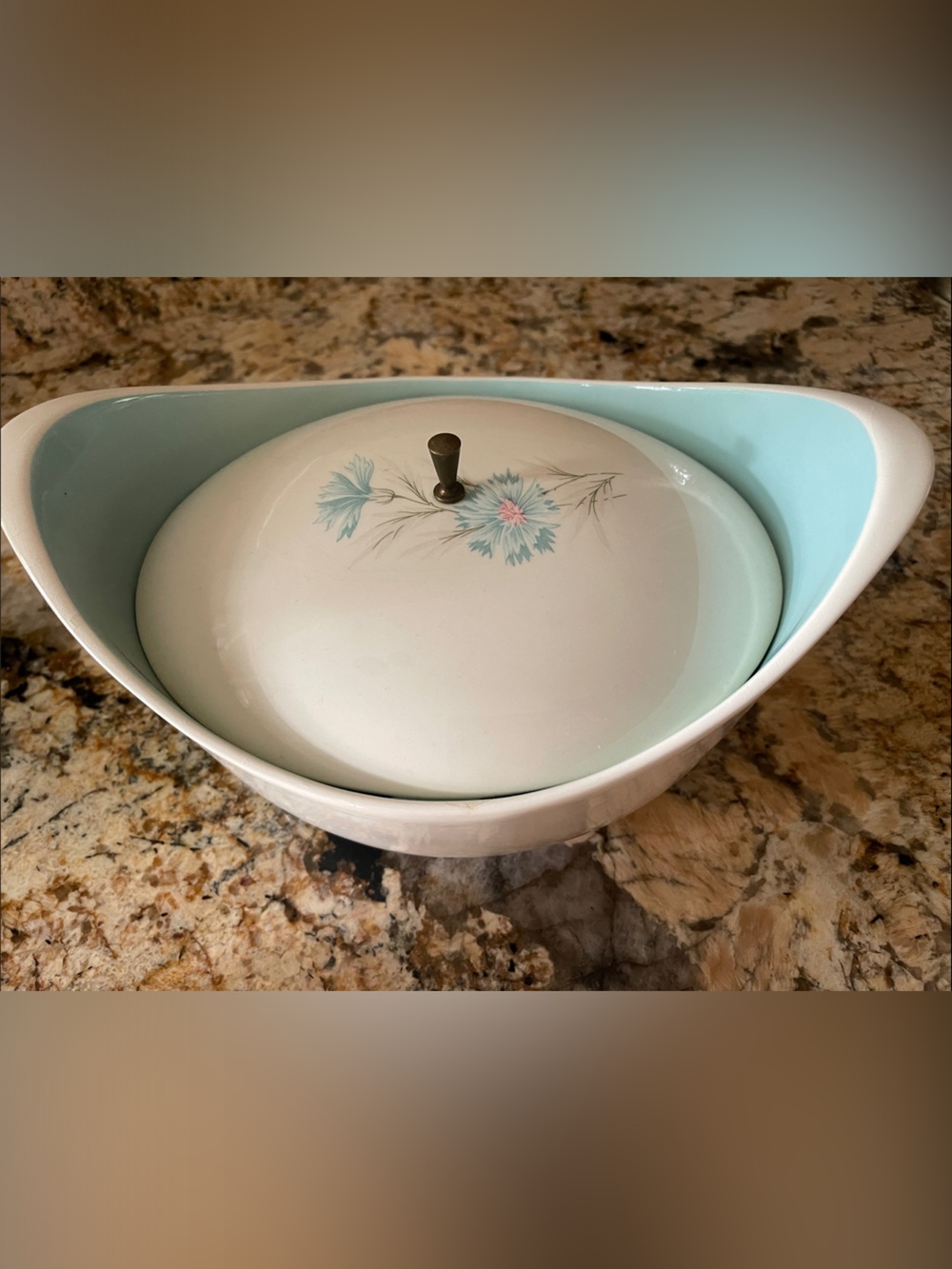 MCM~VINTAGE TAYLOR SMITH Ceramic Covered Serving Bowl